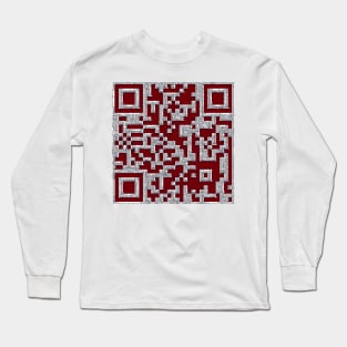 QR Red Long Sleeve T-Shirt